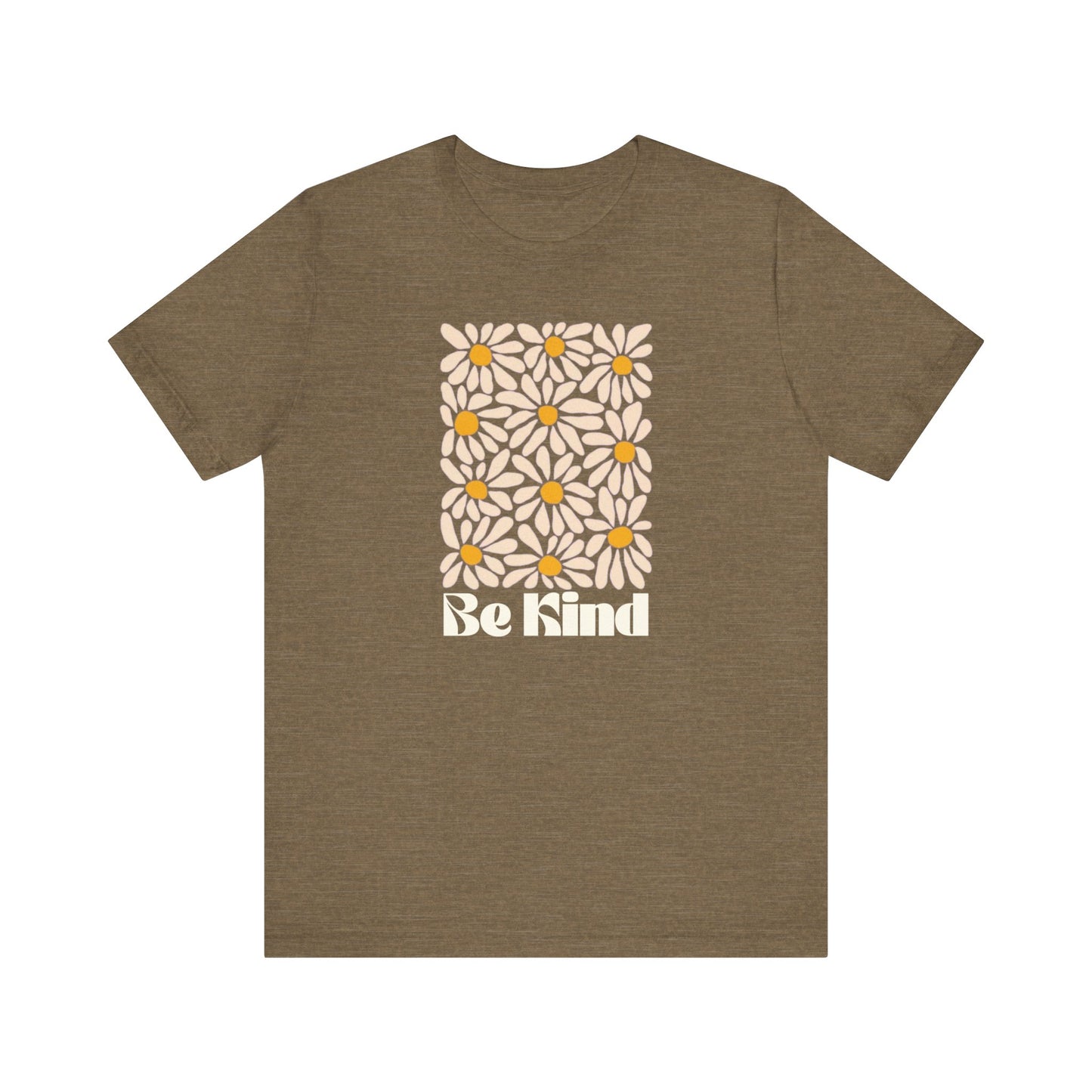 Unisex Jersey Short Sleeve Tee - Be Kind Daisies - Daisy T-shirt