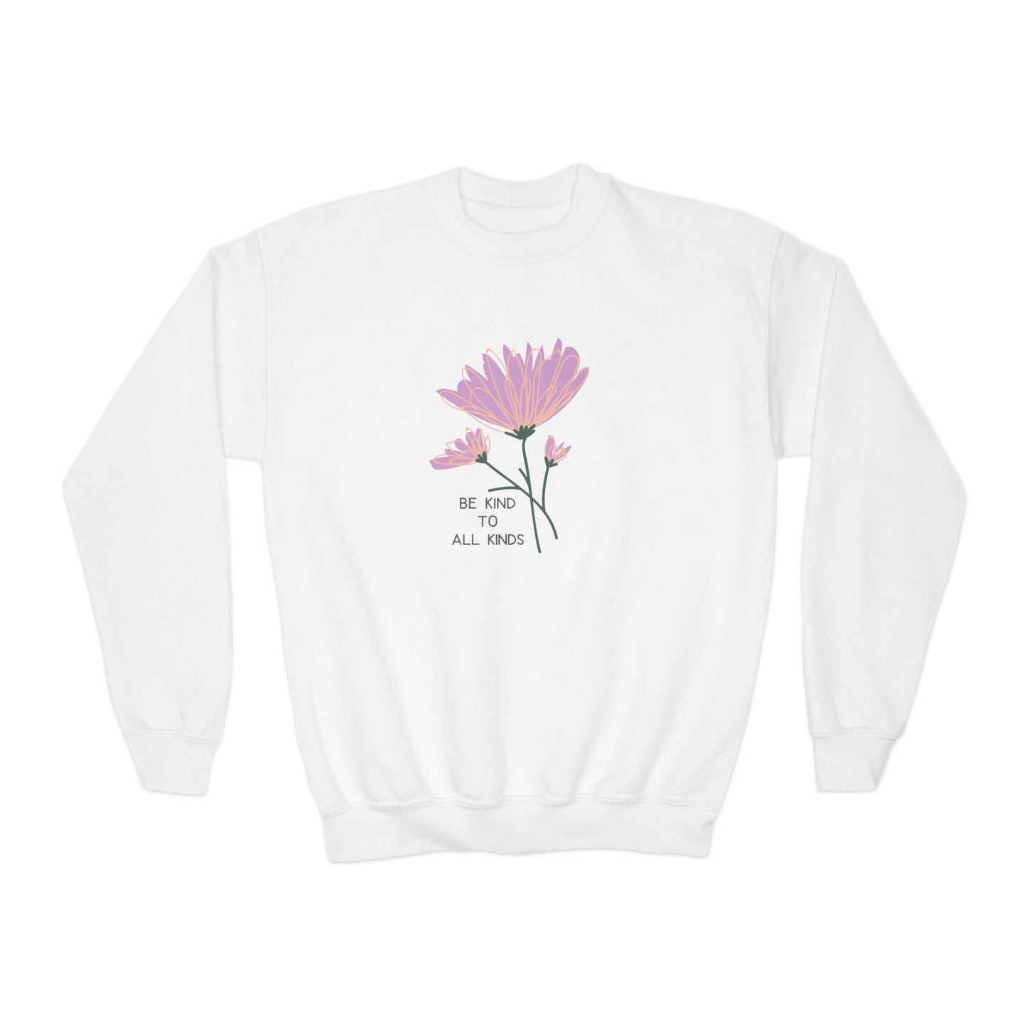 Youth Crewneck Sweatshirt - Be Kind To All Kinds