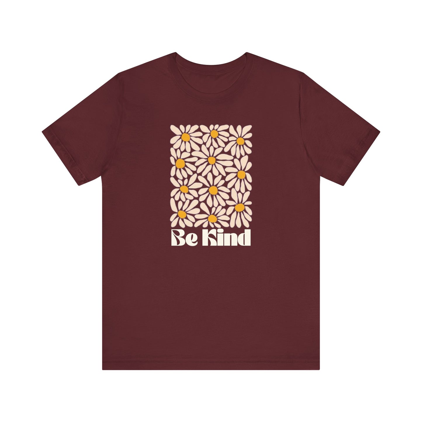 Unisex Jersey Short Sleeve Tee - Be Kind Daisies - Daisy T-shirt