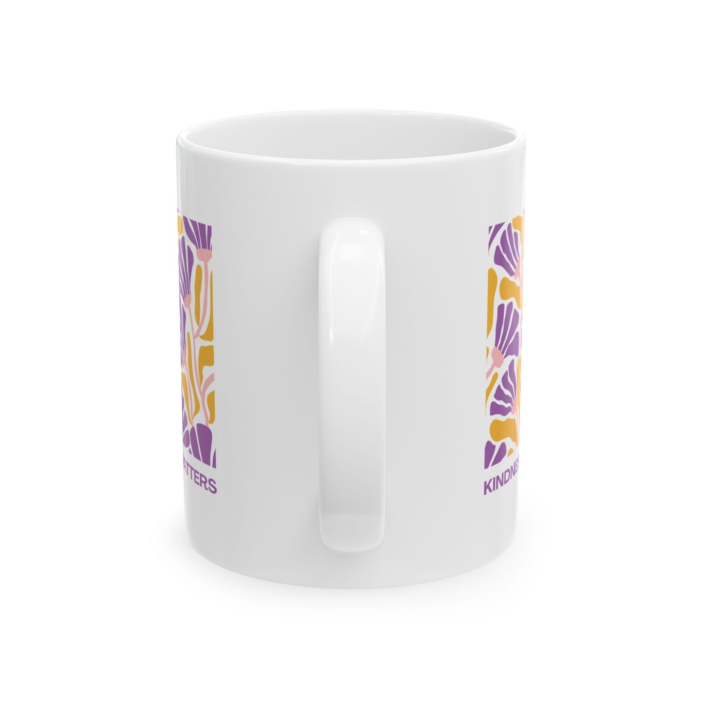 Kindness Matters Ceramic Mug - 11oz Coffee Cup for Positive Vibes