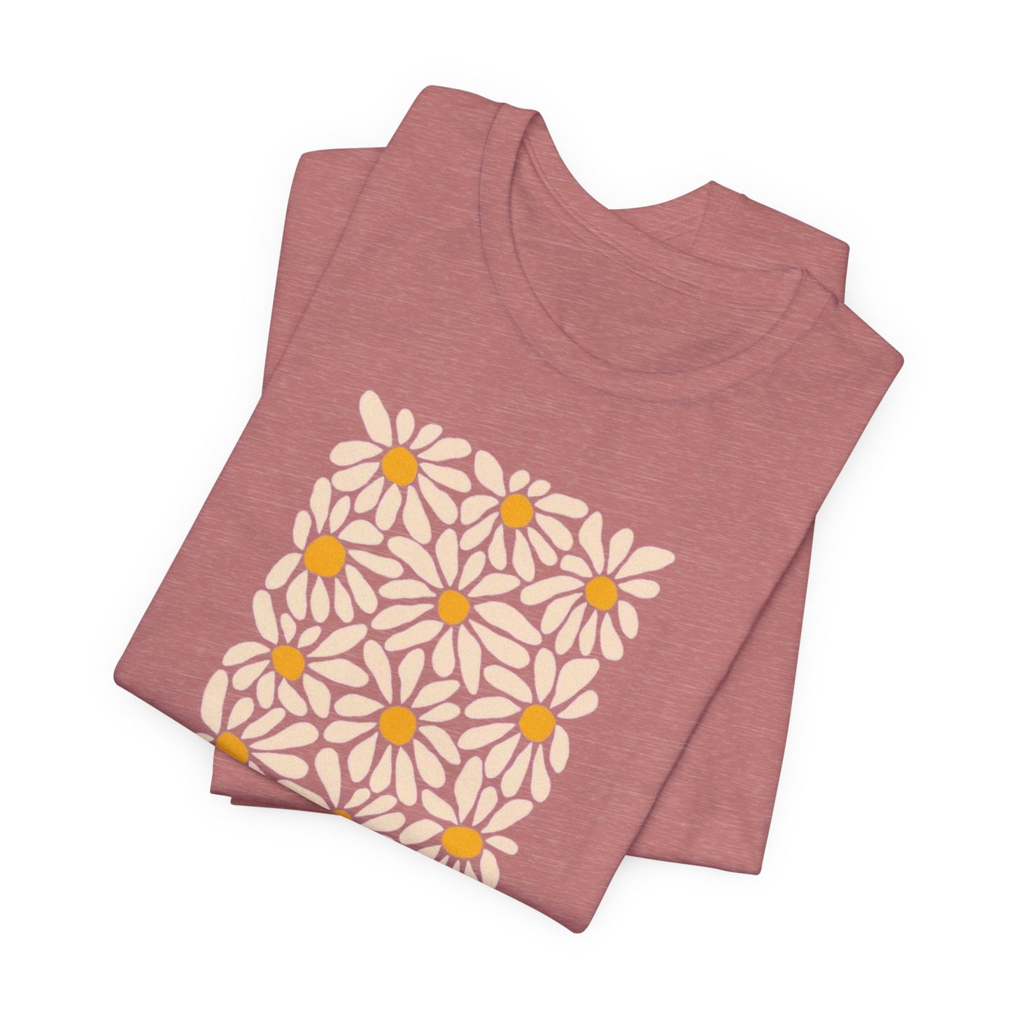 Unisex Jersey Short Sleeve Tee - Be Kind Daisies - Daisy T-shirt