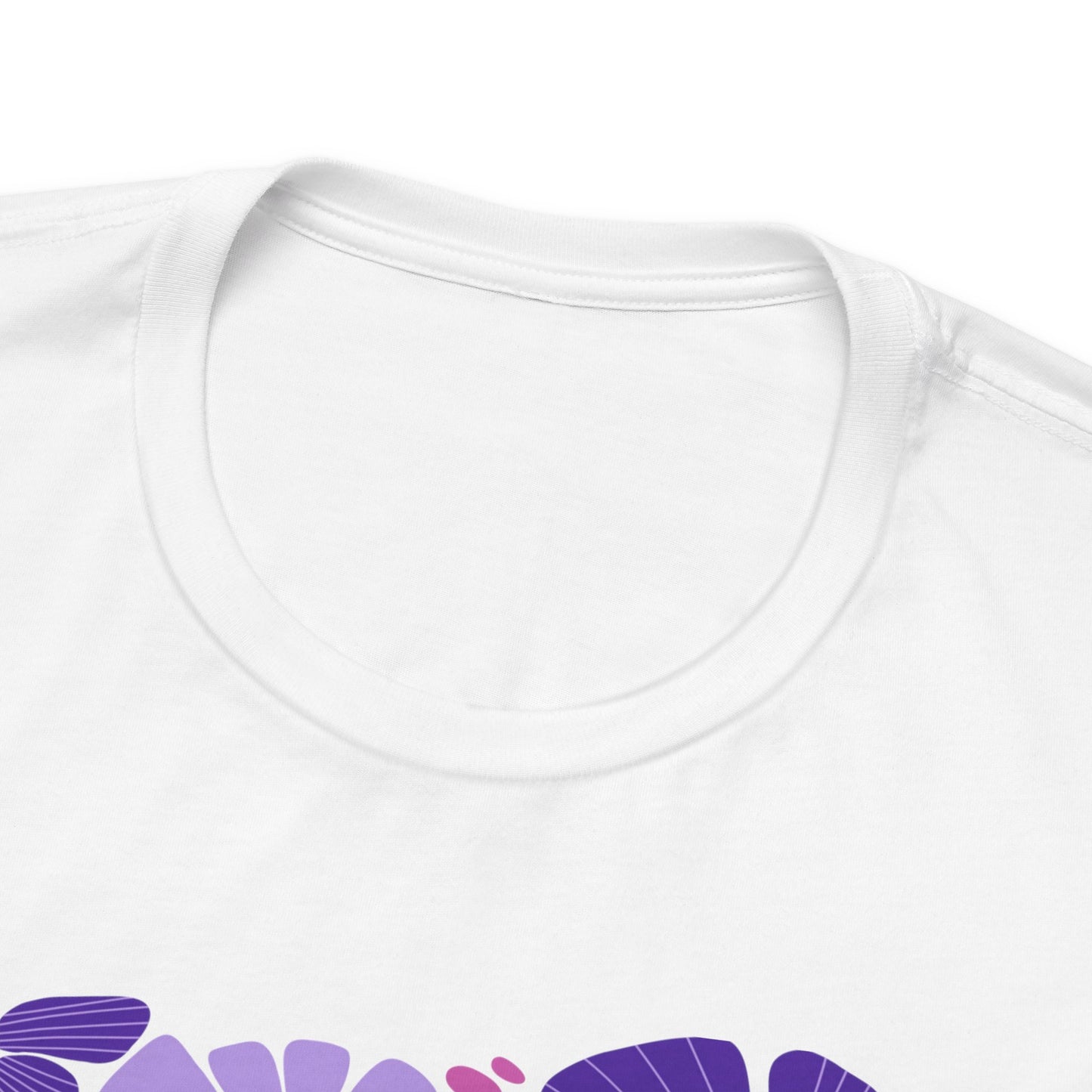 Unisex Be Kind Purple Flower T-shirt - Unisex Short Sleeve Tee