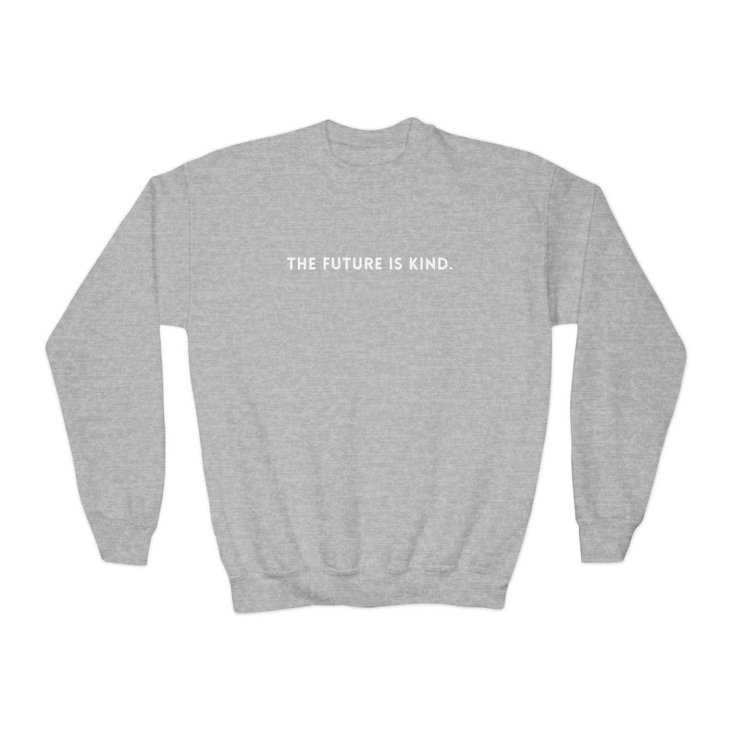 Kindness-Themed Youth Crewneck Sweatshirt