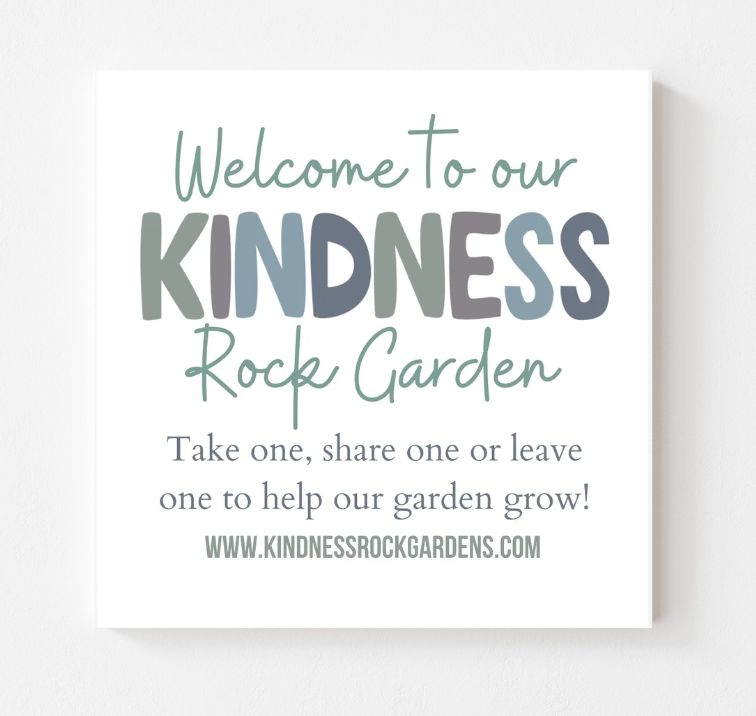 Custom - Kindness Rock Garden Sign