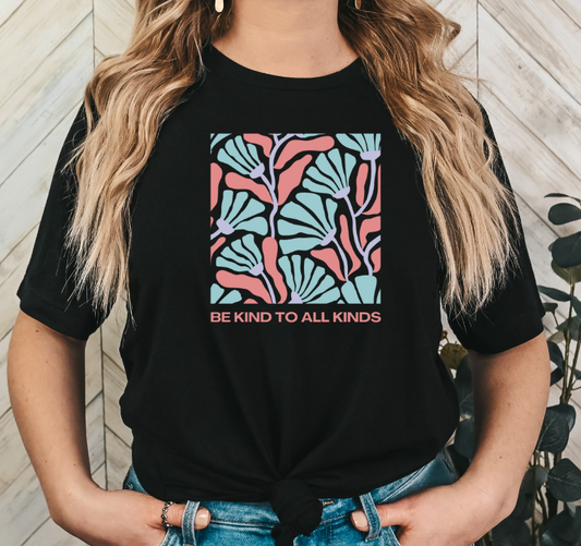 Be Kind to All Kinds Unisex Jersey Tee - Eco-Friendly Short Sleeve Shirt