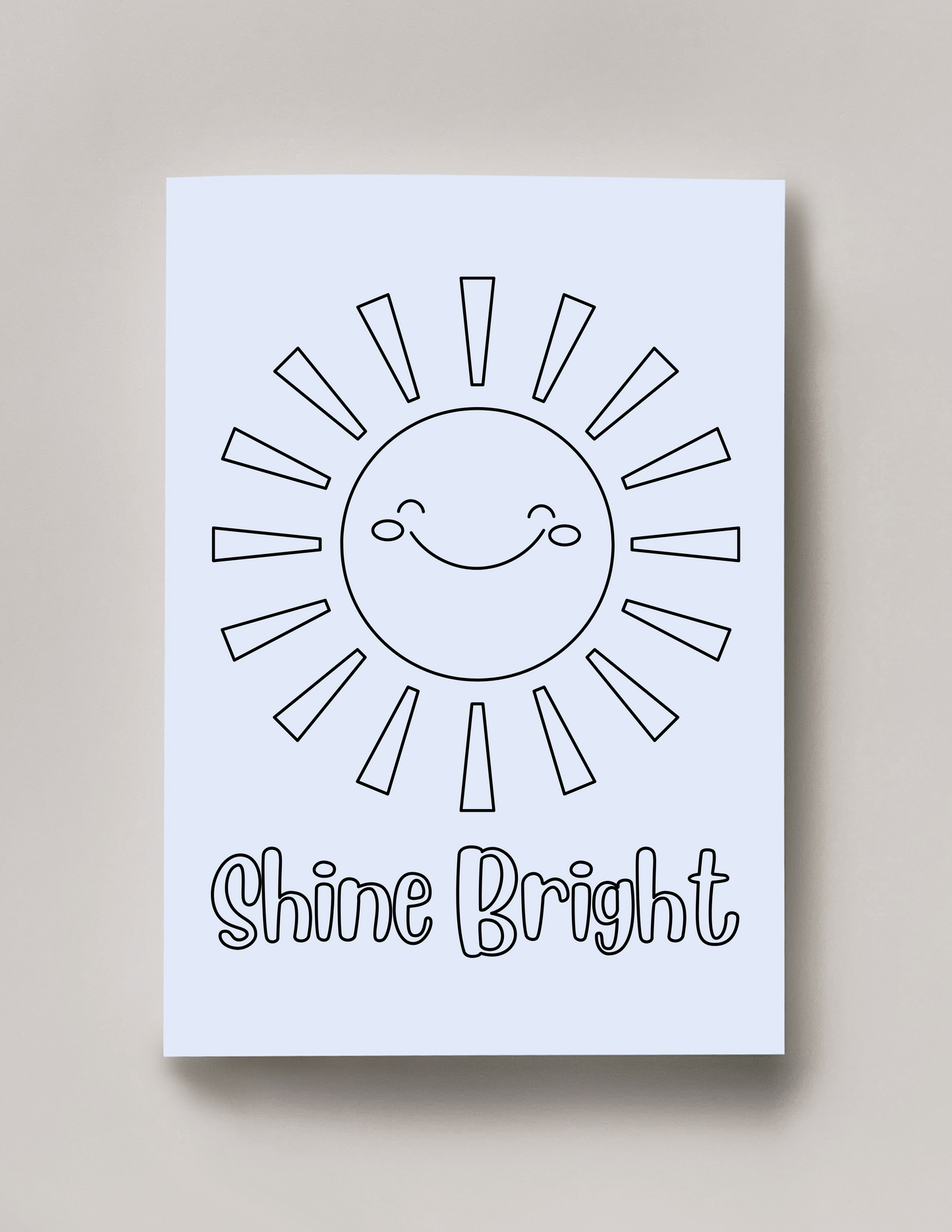 Free Printable Kindness-Themed Coloring Sheet