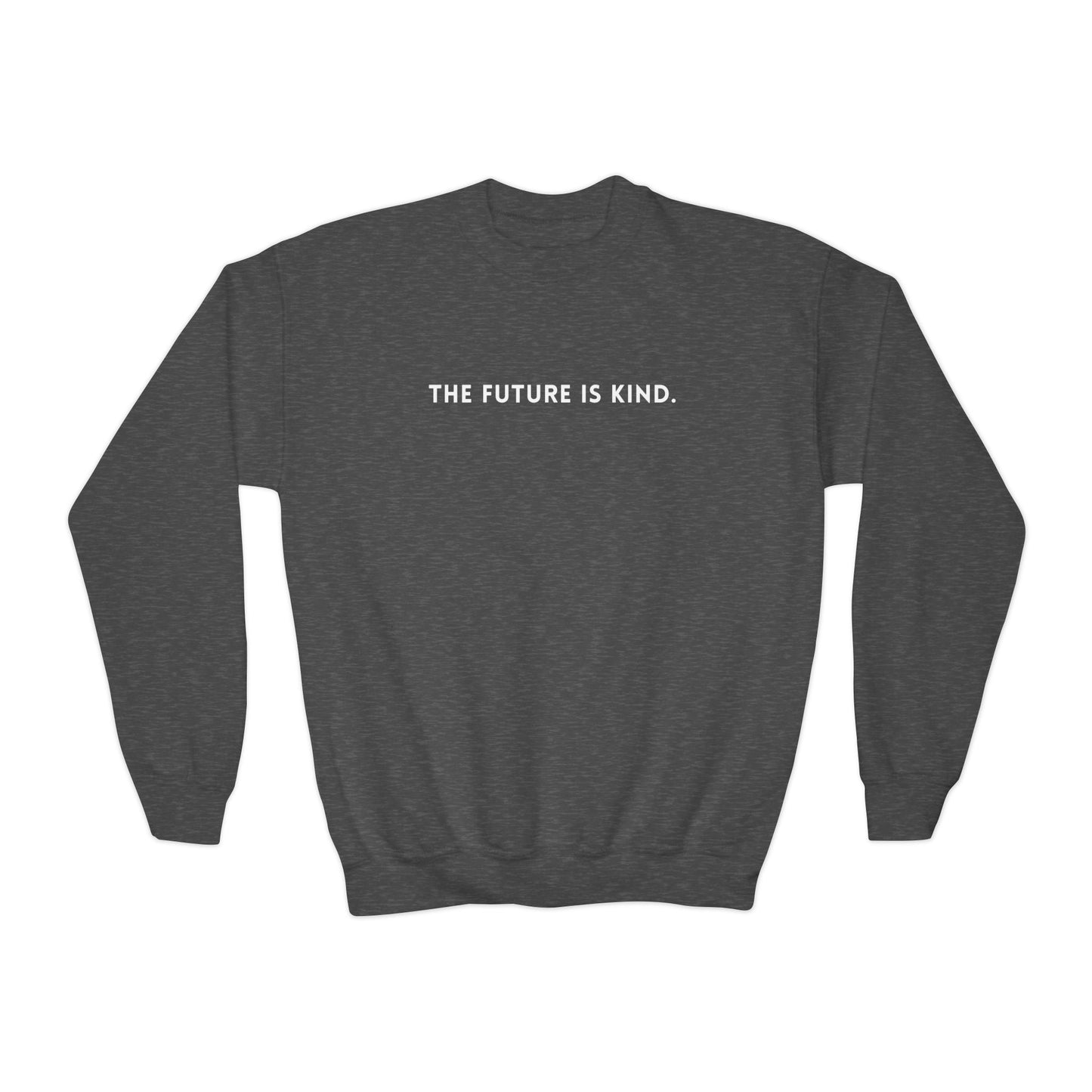 Kindness-Themed Youth Crewneck Sweatshirt