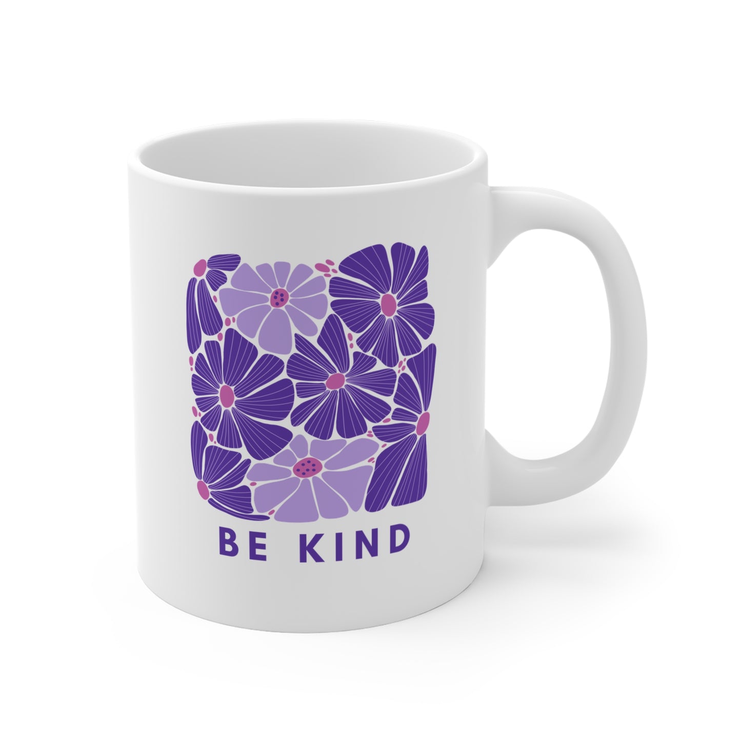 Be Kind Mug Purple - Kindness Coffee Cup