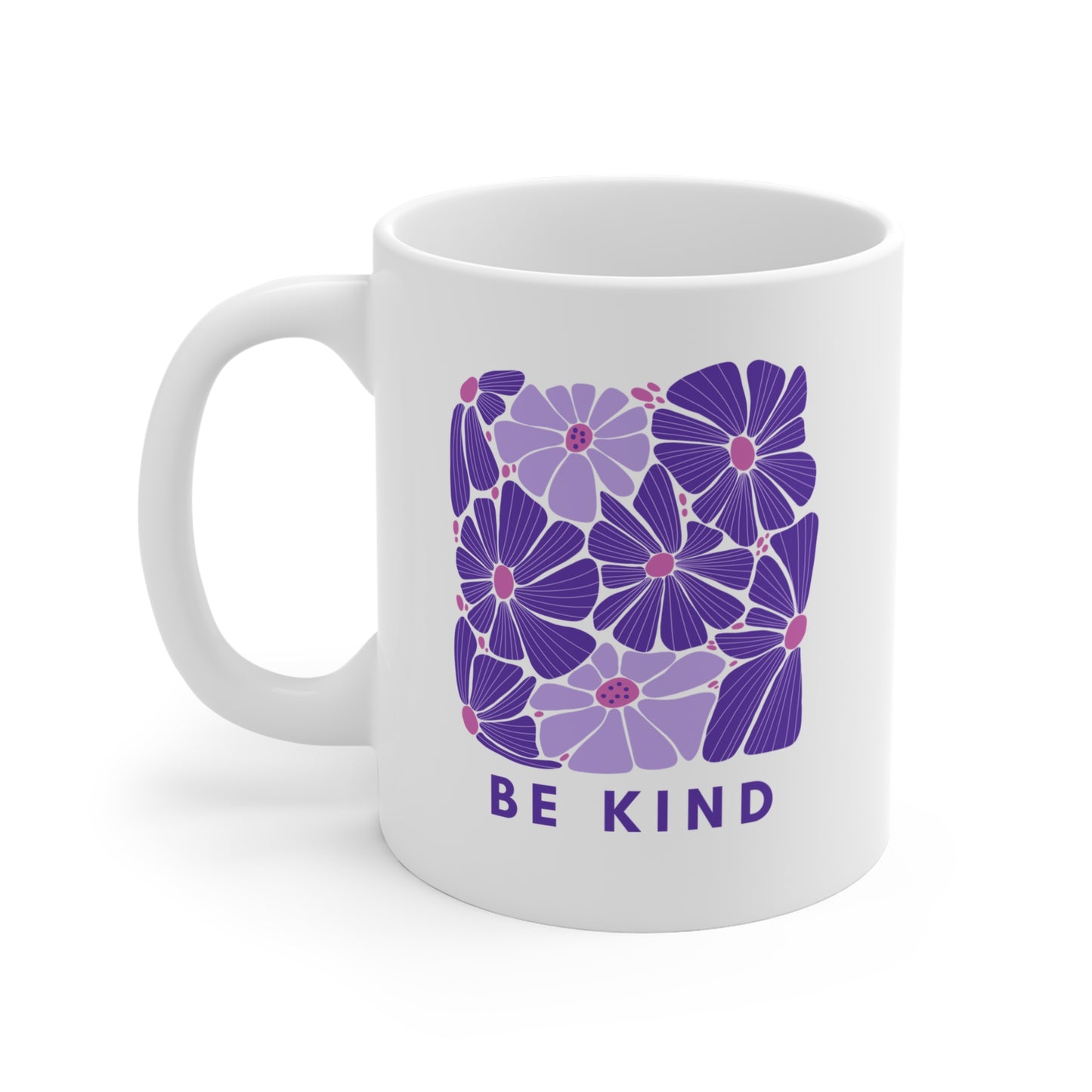 Be Kind Mug Purple - Kindness Coffee Cup