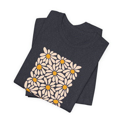 Unisex Jersey Short Sleeve Tee - Be Kind Daisies - Daisy T-shirt