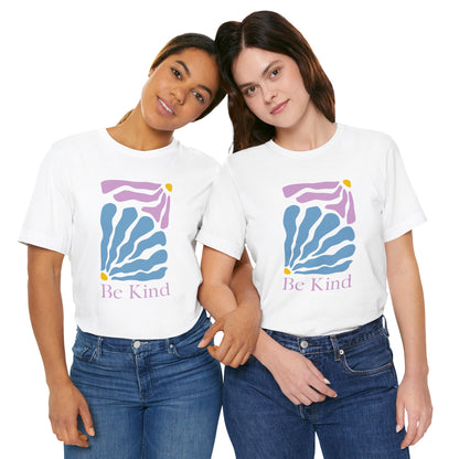 Unisex Be Kind Floral T-shirt / Unisex Jersey Short Sleeve Tee