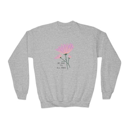 Youth Crewneck Sweatshirt - Be Kind To All Kinds