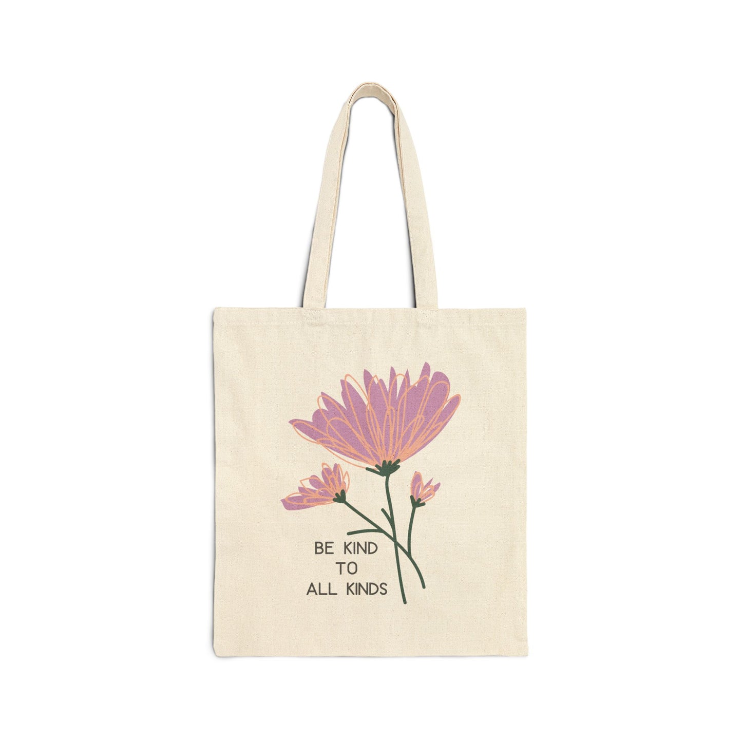 Cotton Canvas Tote Bag Be Kind To All Kind