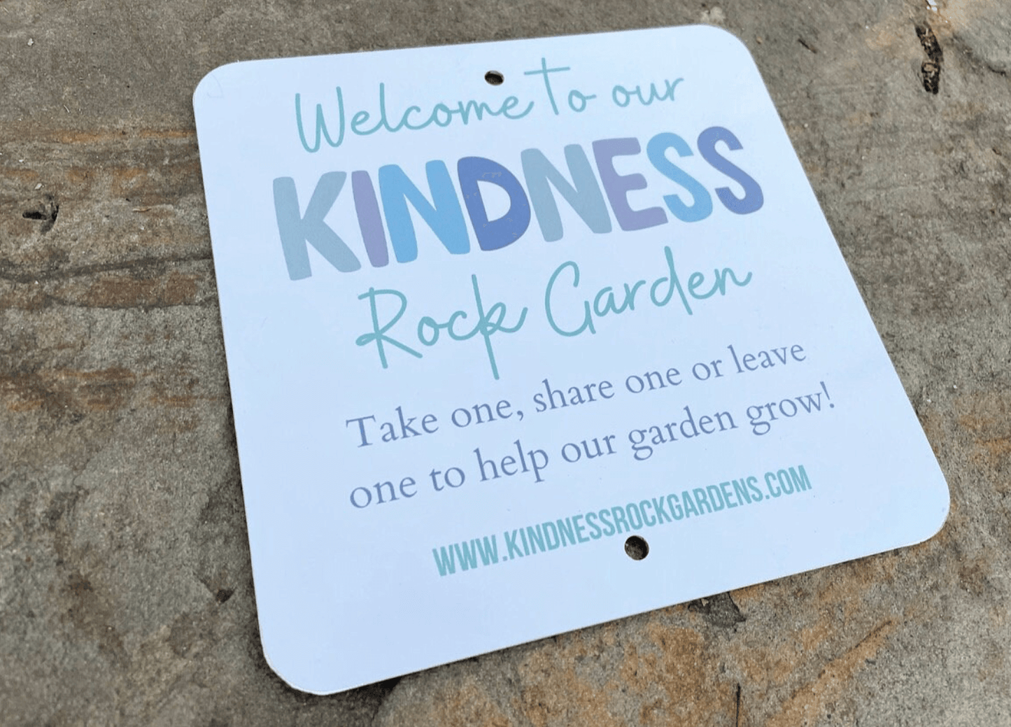 Custom -  Kindness Rock Garden Sign