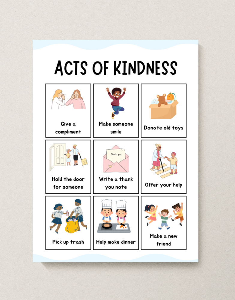 Free Printable Acts of Kindness