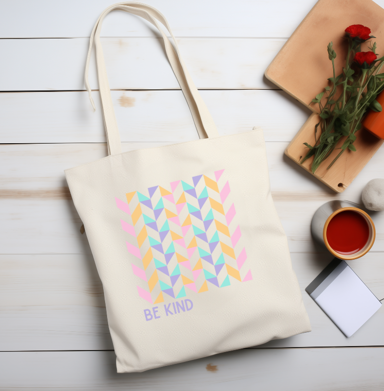 Cotton Canvas Tote Bag | Be Kind