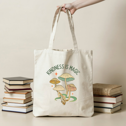 Cotton Canvas Tote Bag Kindness Is Magic