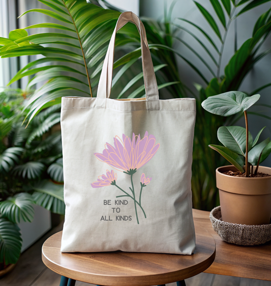 Cotton Canvas Tote Bag Be Kind To All Kind