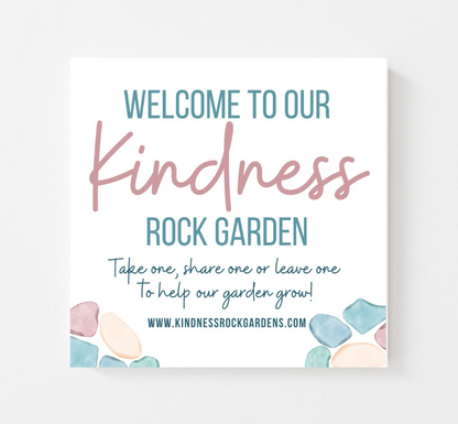 Custom -  Kindness Rock Garden Sign