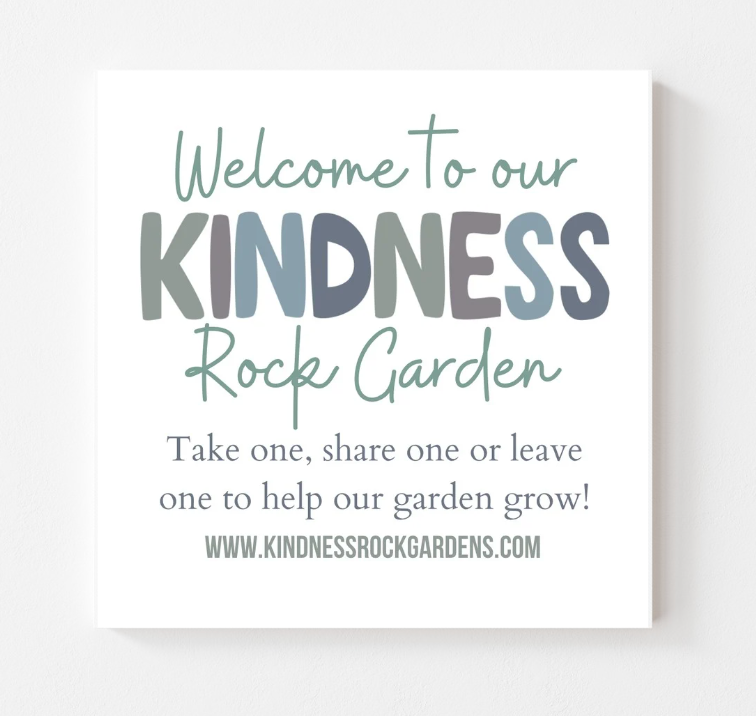 Custom -  Kindness Rock Garden Sign