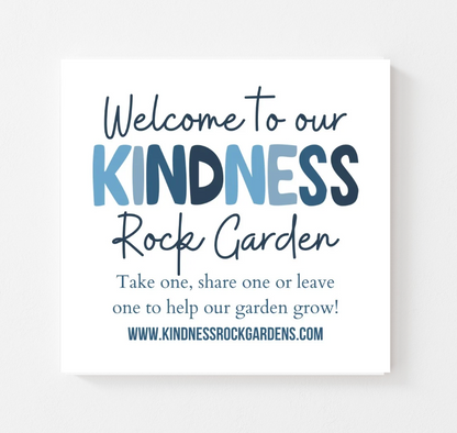 Custom -  Kindness Rock Garden Sign