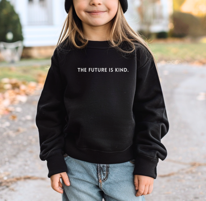 Kindness-Themed Youth Crewneck Sweatshirt