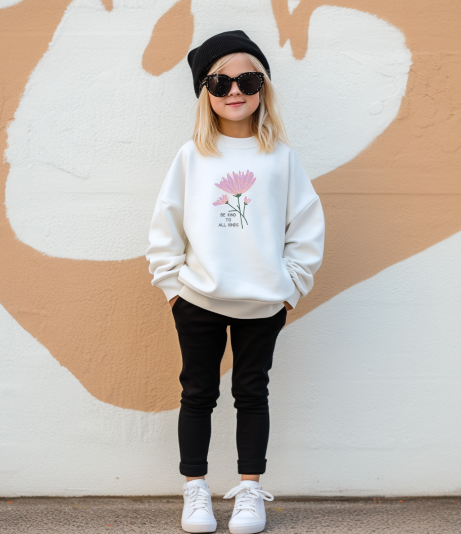 Youth Crewneck Sweatshirt - Be Kind To All Kinds